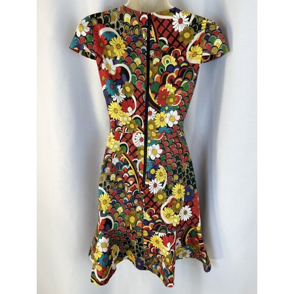 NEW Alice + Olivia Kirby Ruffle Hem Floral Dress $375 - Picture 6 of 13